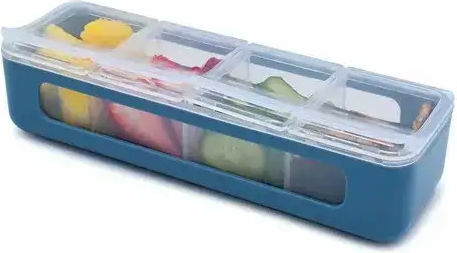 Melii Box Recipient pentru copii din plastic 0.11lt Albastru