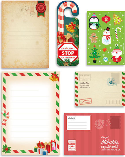 Set Letters To Santa Claus 12 Pieces