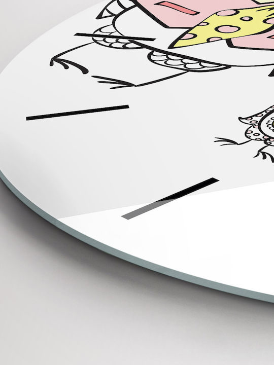 Tulup Kids Glass Wall Clock