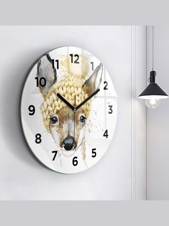 Tulup Kids Glass Wall Clock
