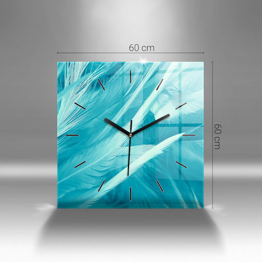 Tulup Παιδικό Ρολόι Τοίχου Γυάλινο 60x60cm