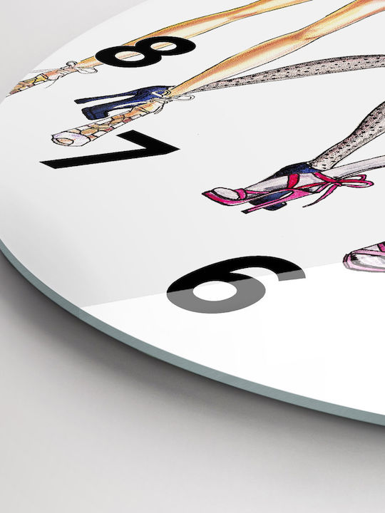 Tulup Kinder Wanduhr Glas