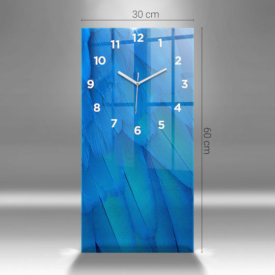Tulup Παιδικό Ρολόι Τοίχου Γυάλινο 30x60cm