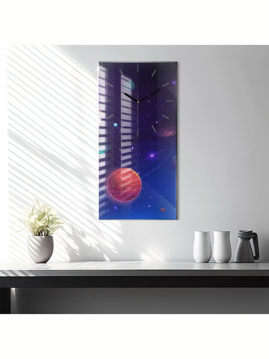 Tulup Παιδικό Ρολόι Τοίχου Γυάλινο 30x60cm