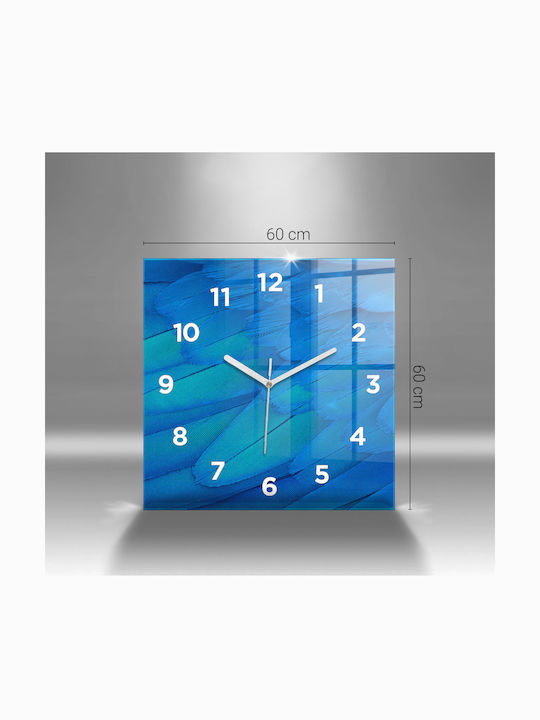 Tulup Ceas De Perete Pentru Copii Spațiu Din Sticlă 60x60cm