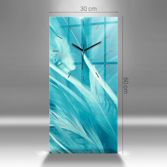 Tulup Детски стенен часовник Деца в гората Стъкло 30x60 см