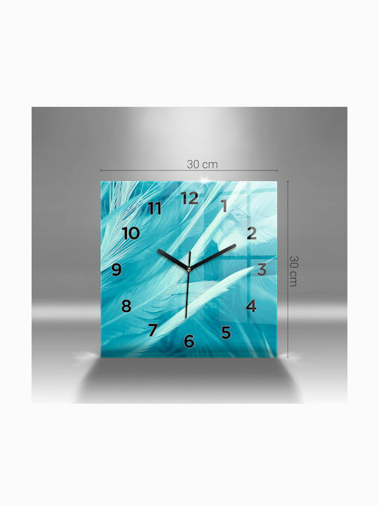 Tulup Kids Glass Wall Clock 30x30cm