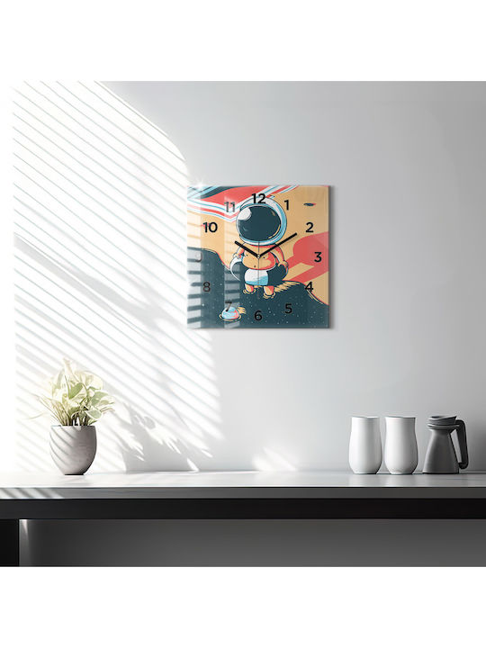 Tulup Kids Glass Wall Clock 30x30cm