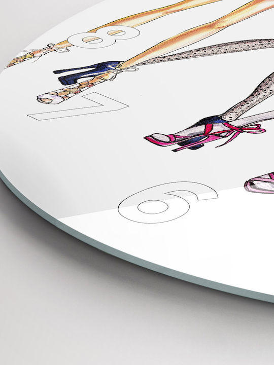 Tulup Kinder Wanduhr Glas
