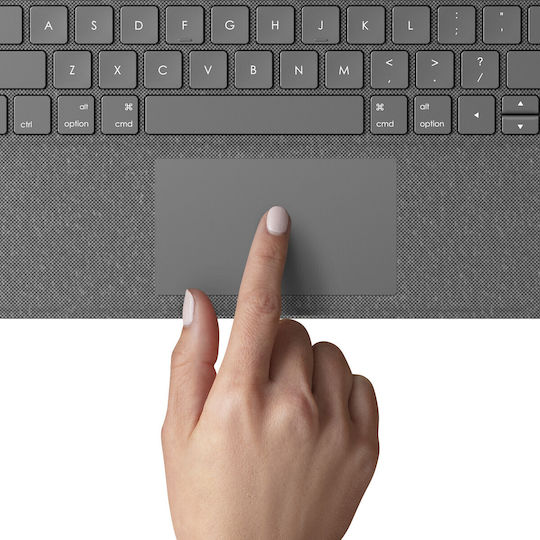 Logitech Folio Touch Flip Cover with Keyboard in English US Gray (iPad Air 2013 9,7") 920-009956
