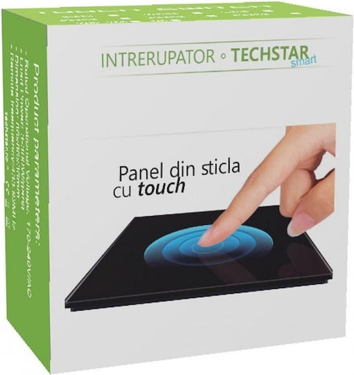 Techstar Touch Switch Tempered Glass Modern Design Led Lighting 2 Phases Gray