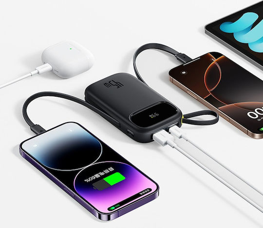 Baseus EnerFill FC31 Power Bank 10000mAh 45W cu Port USB-A și Port USB-C Negru
