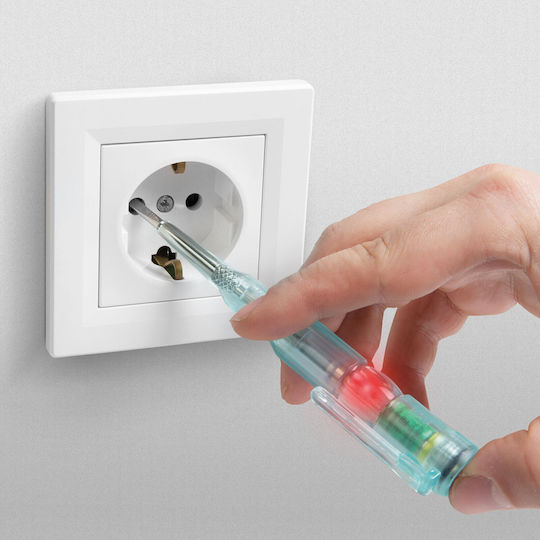 Phasenprüfer Stift Nicht-Kontakt Funktion Rote LED 70 250 V AC Batteriebetrieben