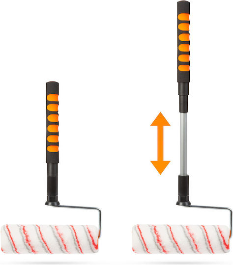 Handy Farbzubehör Set Teleskopischer Roll-Griff 4 Stücke