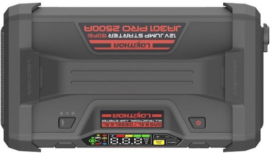 Lokithor JA301 Pro Φορητός Εκκινητής Μπαταρίας Αυτοκινήτου 2500A με Τρόμπα 12V