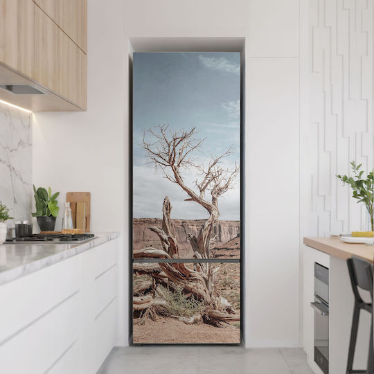 Magnetic Refrigerator Cover Print Twisted Tree Trunk 70x190 Cm