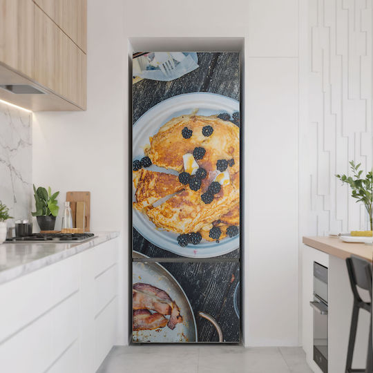 Магнитно Покривало За Хладилник Кухня Вкусни Палачинки Плодове 70x190 См