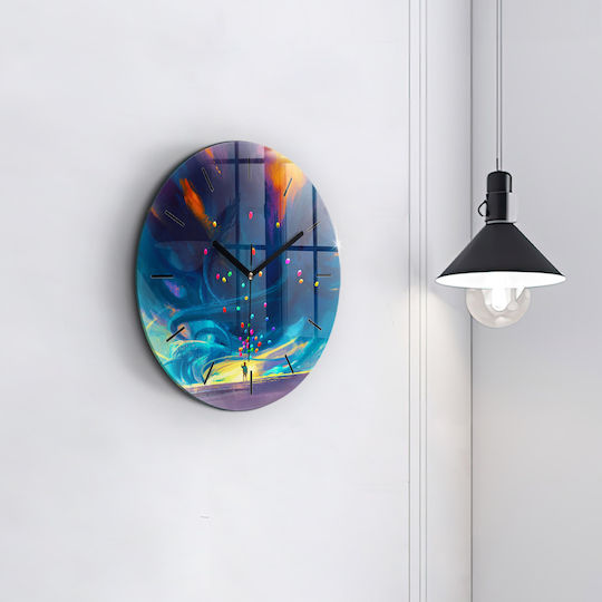 Tulup Kinder Wanduhr Glas