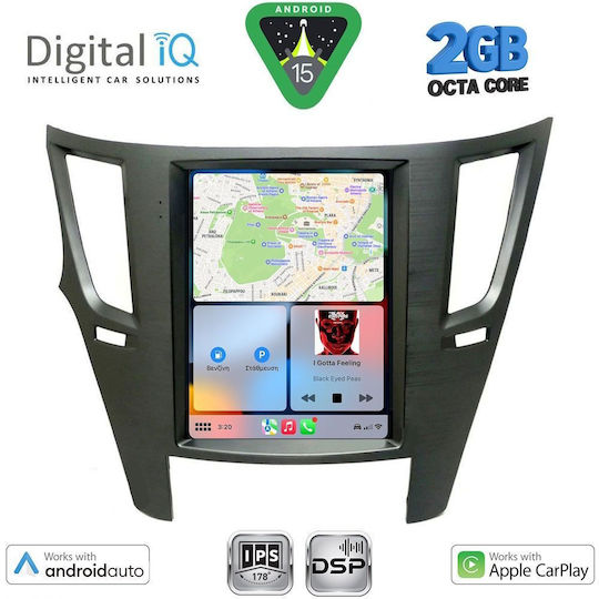 Digital IQ Car Audio System for Subaru Legacy / Outback 2009-2014 (Bluetooth/USB/WiFi/GPS/Apple-Carplay/Android-Auto) with Touch Screen 4.1"