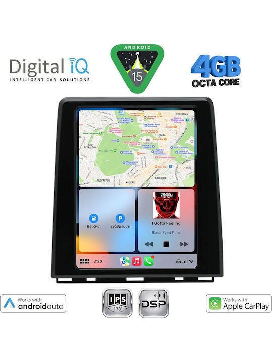 Digital IQ Car Audio System for Renault Clio / Captur 2019 (Bluetooth/USB/WiFi/GPS/Apple-Carplay/Android-Auto) with Touch Screen 4.1"