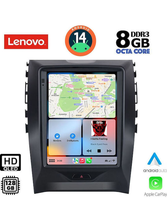 Lenovo Car Audio System for Ford Edge 2015-2023 (Bluetooth/USB/WiFi/GPS/Apple-Carplay/Android-Auto)