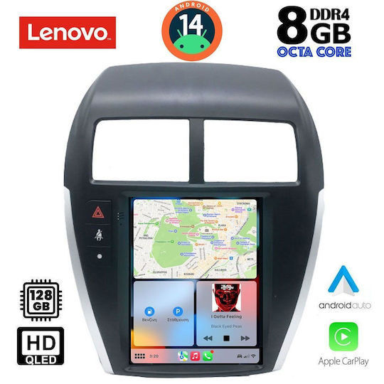 Lenovo Car Audio System for Mitsubishi Asx 2009-2020 (Bluetooth/USB/WiFi/GPS/Apple-Carplay/Android-Auto)