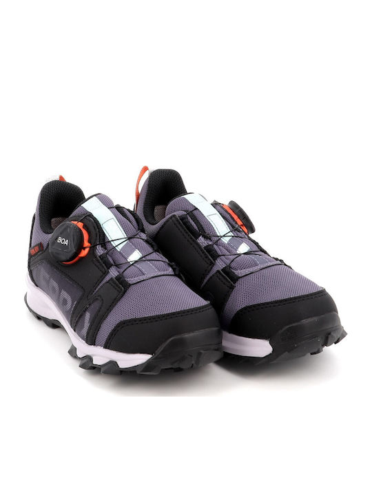 Kinder Wanderschuhe Terrex Agravic Boa Wasserdichte Lila