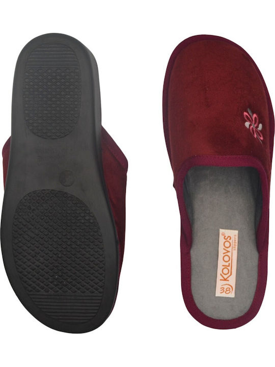 Closed Women's Slippers Red