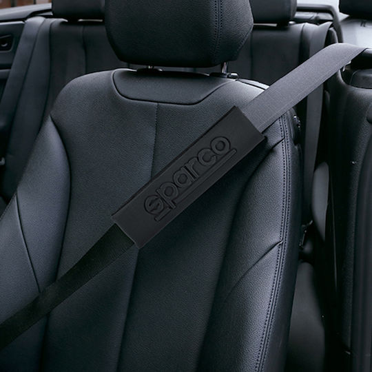Sparco Μαξιλαράκια Ζώνης Αυτοκινήτου Μαύρα 2τμχ