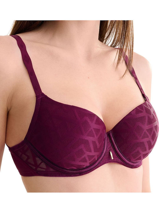 Purple Magenta Sutien cu căptușeală ușoară & cu Baloane