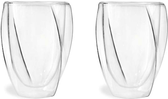 Vialli Design Cristallo Σετ Ποτήρια Κοκτέιλ / Καφέ / Freddo Γυάλινα 300ml 2τμχ