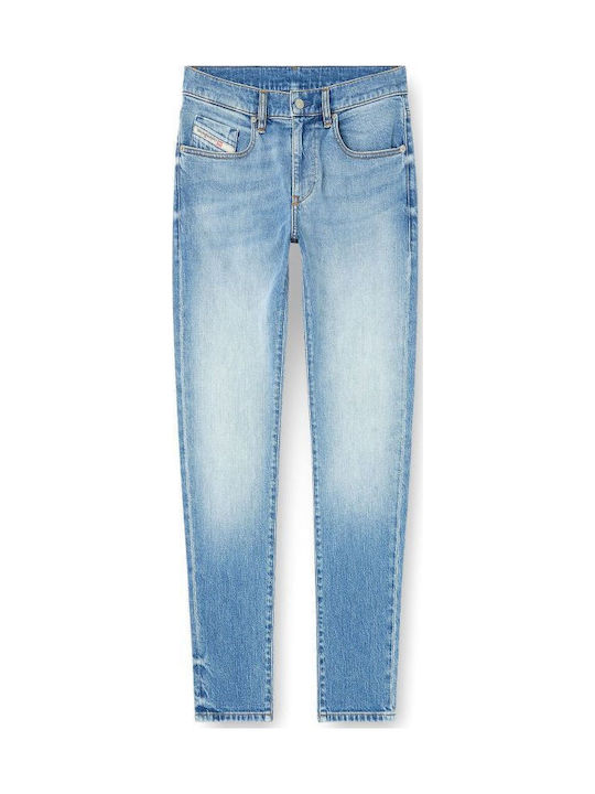 Men's Jeans Pants with Slim Fit Light Blue