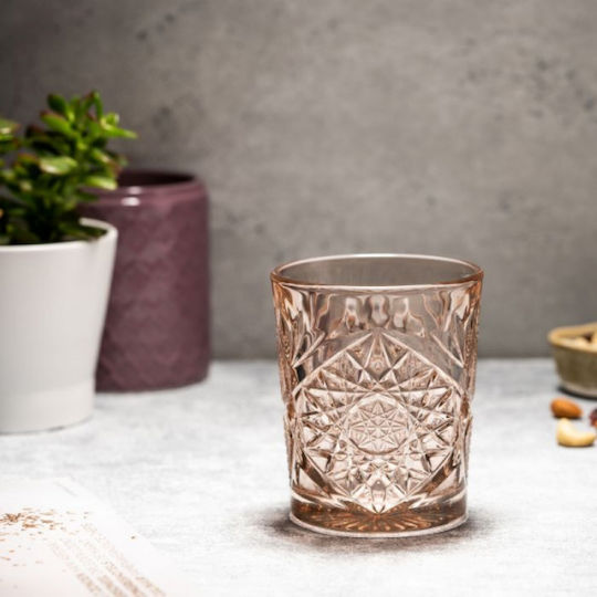 Soler Hispania Libbey Hobstar Σετ Ποτήρια από Γυαλί σε Ροζ Χρώμα 350ml 6τμχ