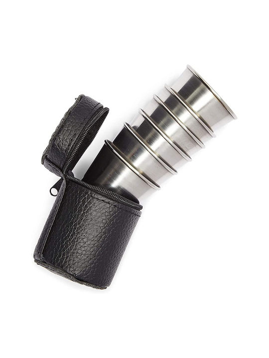 Pahare de shot din Oțel Inoxidabil în Culoarea Gri 30ml 6buc