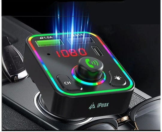 iPEAX FM Transmitter Αυτοκινήτου με Bluetooth / USB