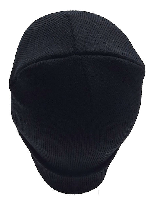 Beanie Ανδρικός Σκούφος Πλεκτός σε Μαύρο χρώμα