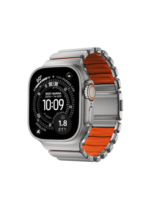 Nomad Λουράκι Ανοξείδωτο Ατσάλι Μπεζ (Apple Watch 44/45/46mm/Ultra 49mm)