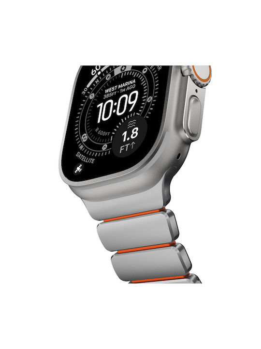 Nomad Λουράκι Ανοξείδωτο Ατσάλι Μπεζ (Apple Watch 44/45/46mm/Ultra 49mm)