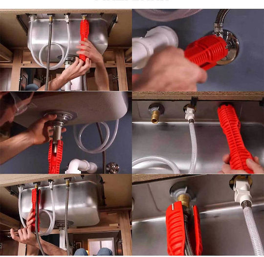 Cheie Reglabilă Pentru Instalatori Din Aliaj De Aluminiu Robineți Chiuvete 16 În 1