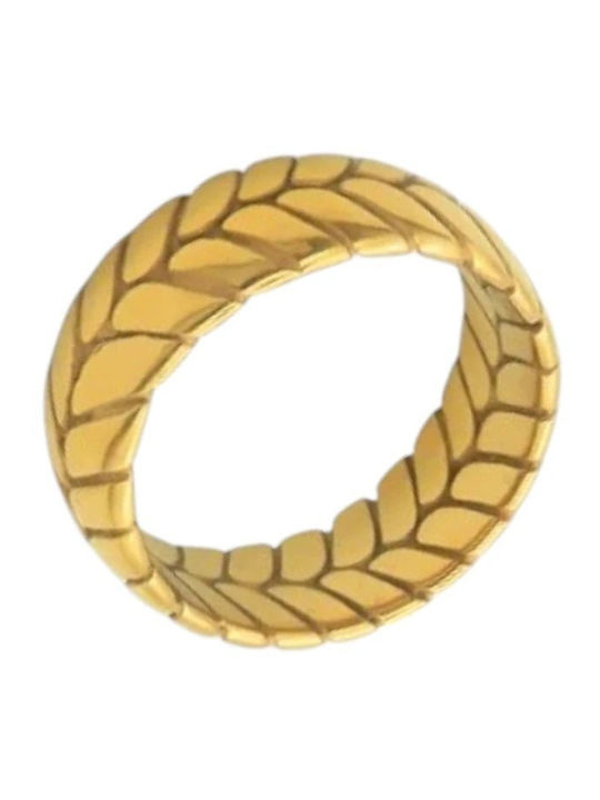 Charmy Ring made of Steel Gold Plated