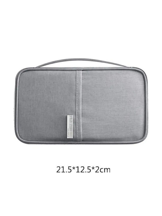 Roza Rfid Husă Pentru Pașaport și Carduri – Organizator De Călătorie Pentru Siguranță 21,5x12,5x2cm