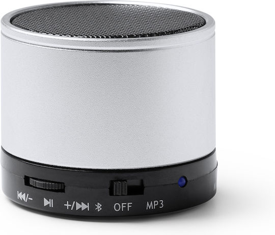 Corus Ηχείο Bluetooth 3W με Ραδιόφωνο και Διάρκεια Μπαταρίας έως 3 ώρες Ασημί
