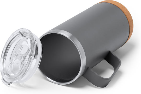 Pahar Pentru Apa Metalic Negru 600ml
