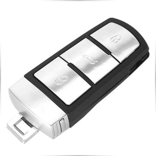 Husă Completă Pentru Chei Auto Techstar Compatibilă Volkswagen Passat B6 CC 3 Butoane 433MHz 3CO959752BA/9066-10 ID48