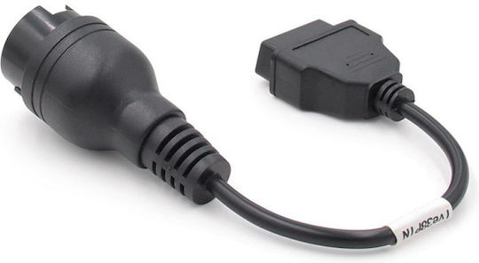 Techstar Adapter Kabel Nachrüstbar Kompatibel Mit Iveco Nutzfahrzeugen 38 Pin Zu OBD 2 16 Pin