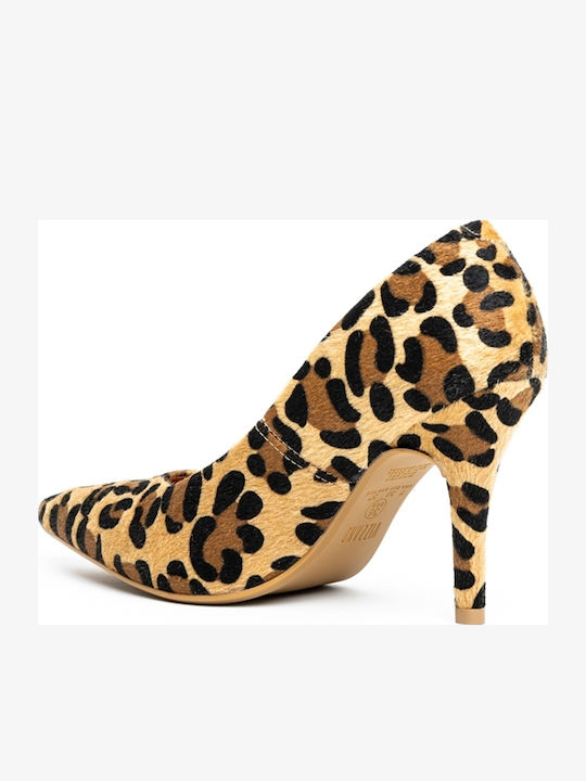 Γόβες Animal Print Μπεζ