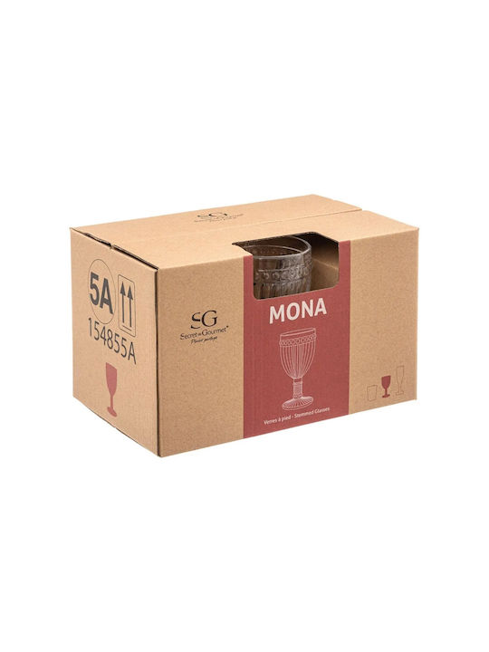 Secret de Gourmet Set of Glasses for White Wine made of Glass Stemmed 250ml 6pcs