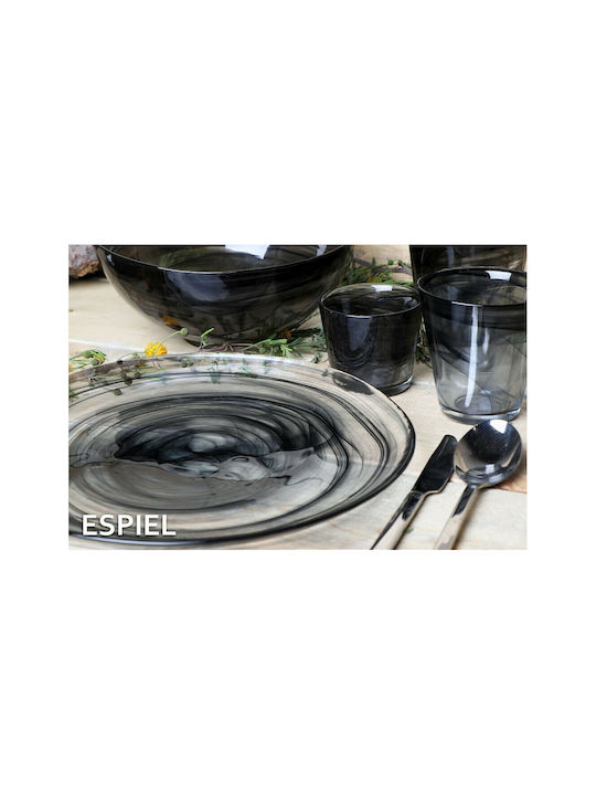 Atlas Filtri Set of Glasses Water made of Glass in Black Color 120ml 6pcs