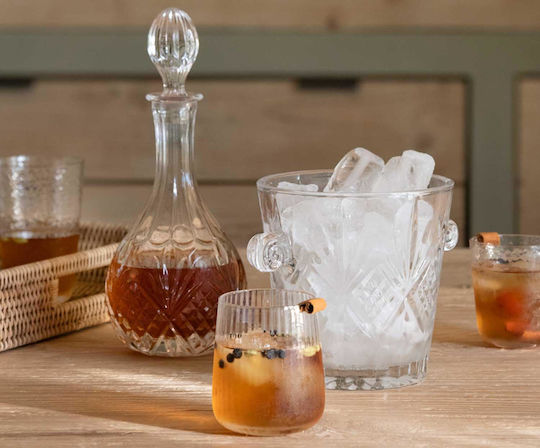 Andrea House Σετ Ποτήρια Νερού / Ουίσκι από Γυαλί 250ml MS74128 6τμχ