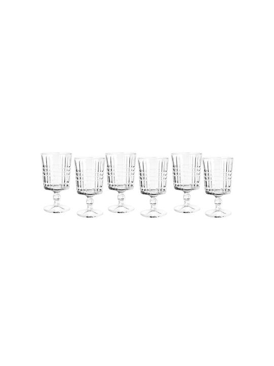Estia Chester Set of Glasses White Wine / Cocktail/Drinking made of Glass in White Color 182ml 6pcs